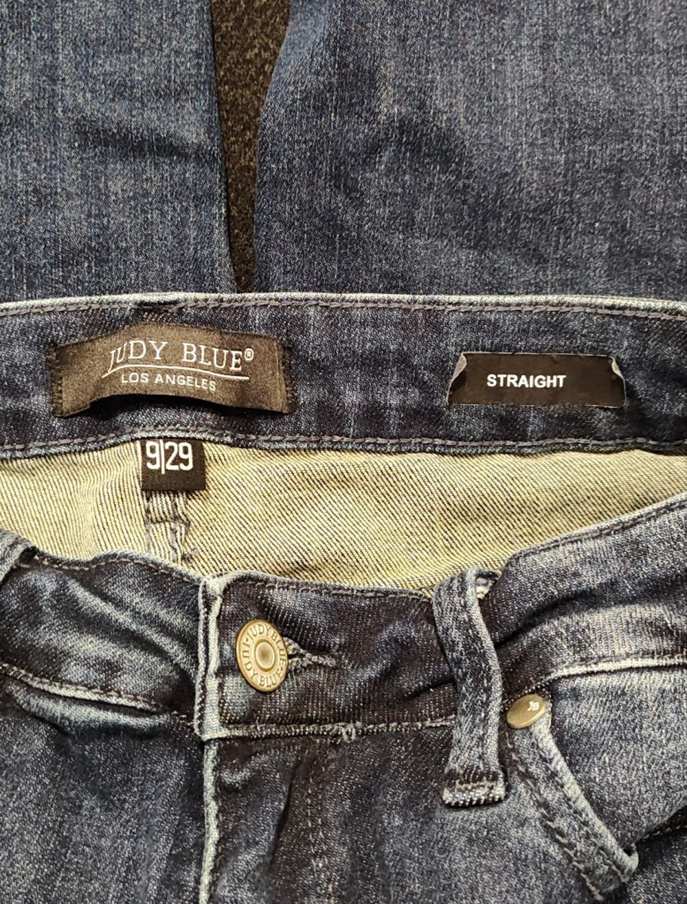 Judy Blue Straight Leg Blue Jeans Women’s 9/29 Dark Wash High Rise - JB88861 DK - Picture 9 of 13